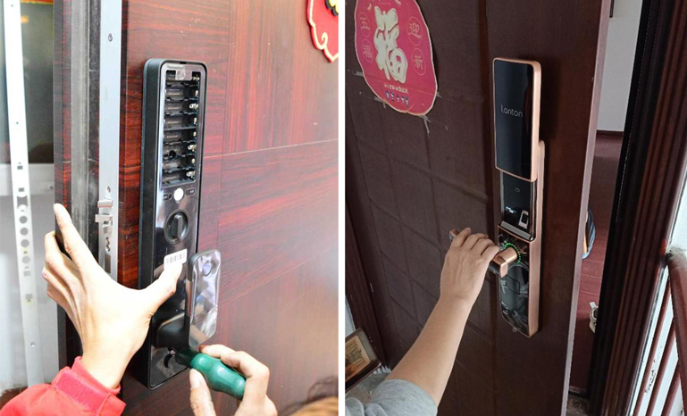 防盗门换智能锁 防盗门换智能锁